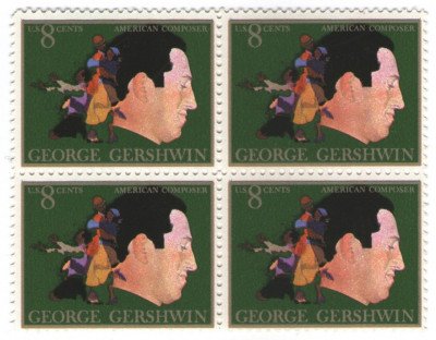 Statele Unite 1973 - George Gershwin, neuzata de 4 foto