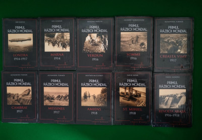 Set PRIMUL RAZBOI MONDIAL Bestseller Campanii &amp;amp; Bătălii 10 vol. Ed. Litera Țiplă foto
