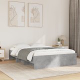 VidaXL Cadru de pat, gri beton, 120x200 cm, lemn prelucrat 3295663