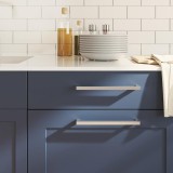 VidaXL M&acirc;nere de dulap, 5 buc., argintiu, 224 mm, oțel inoxidabil