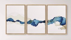 Set Tablou peisaj abstract, tablou abstract living tablou decorativ 150x80