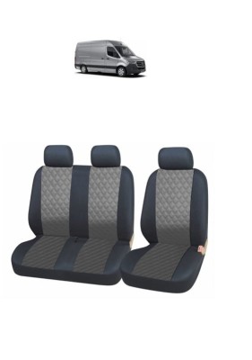 Huse scaun din piele MERCEDES Sprinter 3 locuri 2+1 2015 - 2021 foto