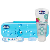 Chicco Always Smiling 12m+ set pentru &icirc;ngrijirea dentară Blue(pentru copii)