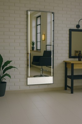 Consolă consolă de frizerie barbershop oglindă de frizerie LED 200x80 PRO acrilic foto