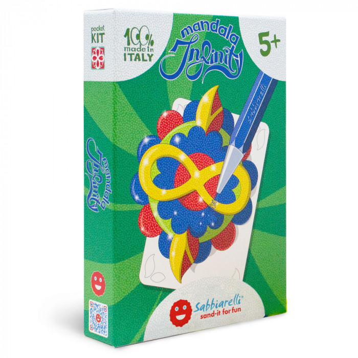 Kit creativ - Mandala Infinit, cu particule de marmura