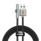 Cablu Date &amp; Incarcare Textil Tip C 90 Grade 4A Huawei Super Charge (Negru) 1m BASEUS CAT7C-B01