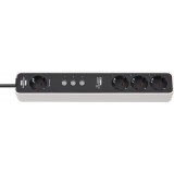 Prelungitor Smart Brennenstuhl Connect Ecolor WIFI, 1.5m, 4prize, 3 canale, Alexa, Google