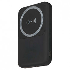 Power Bank 10000mah Cu Inel Magnetic Incarcare Wireless - Negru