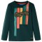 Tricou copii m&acirc;neci lungi, verde &icirc;nchis, 128