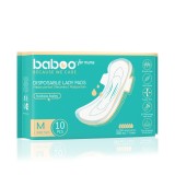 Absorbante Postnatale De Unica Folosinta Baboo-10 bucati, Marime M 340 mm