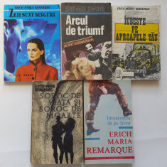 Erich Maria Remarque - Lot 5 carti + Pe Frontul de Vest Nimic Nou (3 poze)