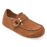 Mocasini GRYXX maro, Y25L722, din piele intoarsa
