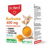 Capsule Turmeric+Ghimbir+Vitamina C+Zinc organic Dr Herz 60 buc
