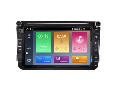 Navigatie Auto Multimedia cu GPS 8 inch VW Golf 5 6 Passat B6 B7 CC Tiguan Touran Jetta Eos Polo Sharan Amarok Caddy, Android, 2GB RAM + 32 GB ROM, In foto