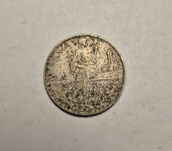 1 leu 1912 Patina