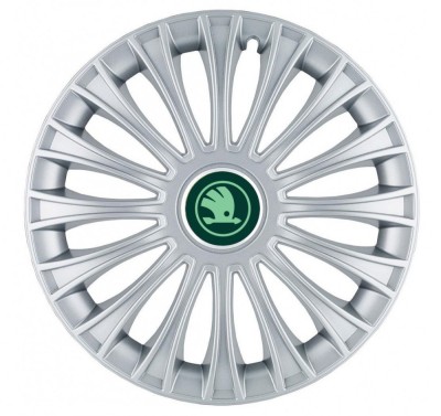 Set 4 capace roti pentru Skoda Nou Verde, model Dino Gray, R14 foto