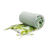 Protectie interioara de bumbac 100% pentru patut Sensillo VAFA 180x30 cm Eucalipt Menta