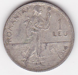 Romania 1 leu 1914