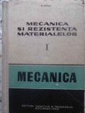 MECANICA SI REZISTENTA MATERIALELOR VOL.1 MECANICA-M. SARIAN