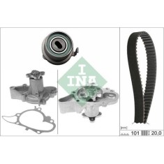 Kit distributie + Pompa apa Hyundai Atos (Mx), Getz (Tb), I10 I (Pa); Kia Picanto I (Sa), 1.1, 1.1 LPG, 1.0, INA