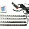 Kit interior LED 12 SMD RGB cu telecomanda - 22cm