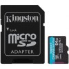 Card Memorie microSDXC Kingston Canvas Go Plus Android A2, 64Gb, Clasa 10 / UHS-1 U3, Cu Adaptor SDCG3/64GB
