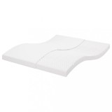 vidaXL Saltea din spumă, alb, 180x210 cm, 7 zone, duritate 20 ILD