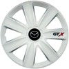 Set 4 Capace Roti GTX Alb R15, Compatibil Cu Mazda, Autohelix MSA