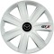 Set 4 Capace Roti GTX Alb R15, Compatibil Cu Mazda