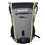 MBS Rucsac impermeabil Oxford Aqua B-25, negru/gri/fluo, 25L, Cod Produs: OL466OX