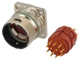 Conector M23 Soclu 12 Pin Lipire Drept Aurit IP68