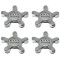 Set 4 capacele Audi 135mm tip gheara pentru jante aliaj, gri