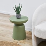 Masa laterala Posio verde 44x40 cm, design modern pentru interior si exterior