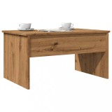 VidaXL Măsuță cafea, stejar artizanal, 80x50,5x41,5 cm, lemn prelucrat
