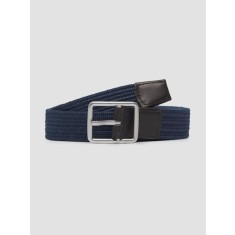 s.Oliver Curea barbati din bumbac si elastan, catarama cu stift, Bleumarin, 95 cm