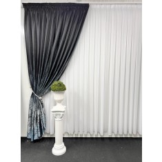 Draperie Osaka, negru&amp;amp;amp;bleu
