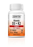 Cumpara ieftin Vitamina D3 + K2 Forte, 30 capsule, Zenyth