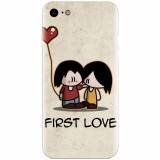 Husa silicon pentru Apple Iphone 5 / 5S / SE, First Love Great Lock Screen