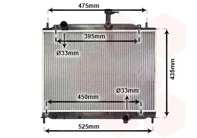 VAN WEZEL 82002170 Radiator, racire motor