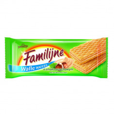 Napolitane Family’s Wafers cu Crema de Alune, 180 g, Napolitana Alune, Napolitana cu Alune, Napolitana Crocanta, Napolitana Crema de Alune, Napolitane