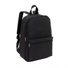 Rucsac sport casual cu bretele ajustabile, 30x10.5x39.5 cm, Everestus, 20SEP1113, Poliester, Negru, saculet si eticheta bagaj incluse foto