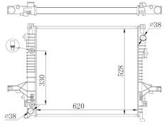 NRF 550019 Radiator, racire motor