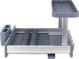 Suport pentru vase cu 2 niveluri, 63.5x35x16.5 cm, organizator bucatarie
