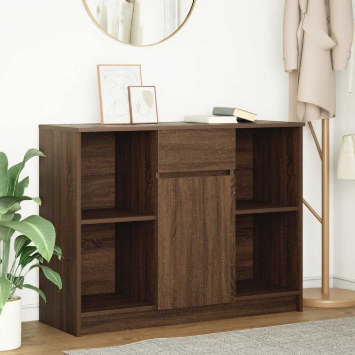 vidaXL Bufetă cu sertar Stejar maro 101x35x76 cm Lemn prelucrat 861568