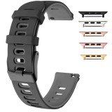 Curea din silicon compatibila cu Apple Watch 10, 46mm, Sable Black