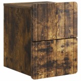 vidaXL Dulap de noapte suspendat Stejar fumuriu 33 x 34,5 x 43 cm 898305