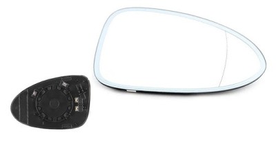 Geam oglinda exterioara cu suport fixare Porsche Macan (95b), 12.2013-, Dreapta, incalzita; geam asferic; cromat; 2 pini, View Max foto