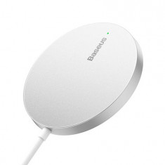 Încărcător wireless magnetic Baseus Simple Mini3 15W (argintiu)