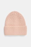 Answear Lab caciula culoarea roz, din tricot gros