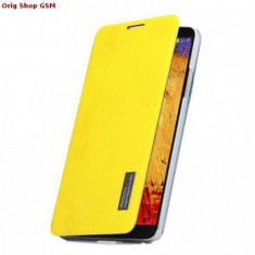 Husa Rock Flip Elegant Samsung Galaxy Note 3 N9005 Galben